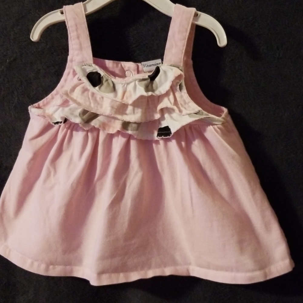 Size 18 Months Pink Ruffle Shirt